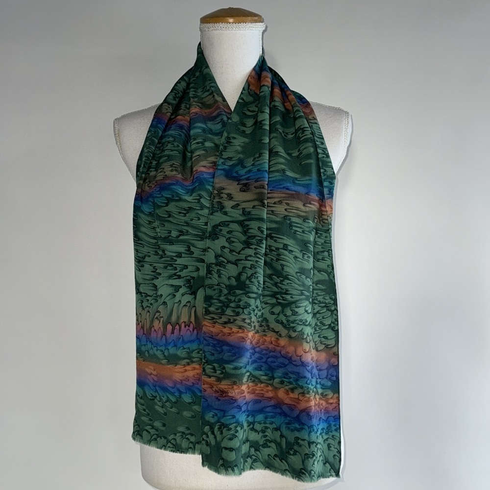 Hand Dyed Silk Scarf